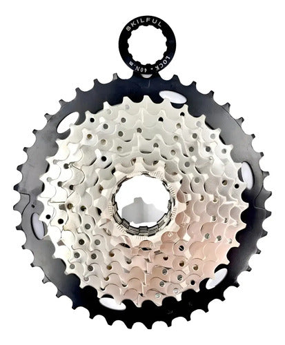 Cassette 8 Velocidades Skilful - 11-42t Plata/negro