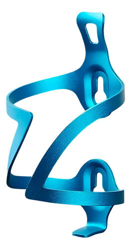 Porta Caramañola Bicicleta Ciclismo Aluminio - Zuba Color Celeste