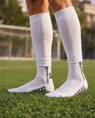 Combo Fs Medias Antideslizantes + Medias Sin Pie + Venda M&m Blanco