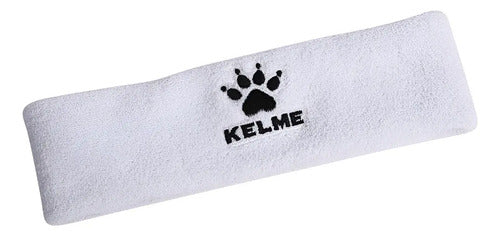 Vincha Deportiva Kelme Tela Toalla Blanco Liso