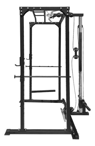 Squat Rack Jaula Multifunción Rhino – Negro