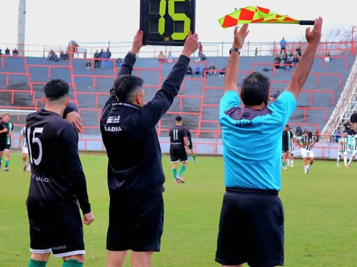 Cartel Pizarra Sustituciones Arbitro - Tiempo Adicional Negro