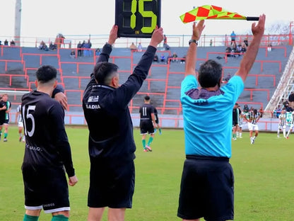 Cartel Pizarra Sustituciones Arbitro - Tiempo Adicional Negro