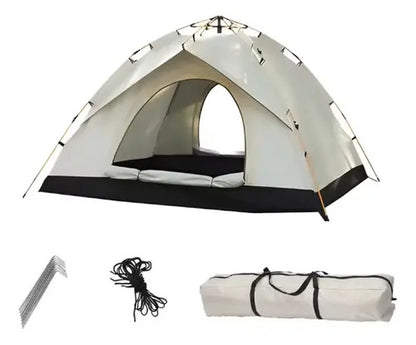 Carpa Iglu 2-3 Personas Camping Armado Automatico Blanco