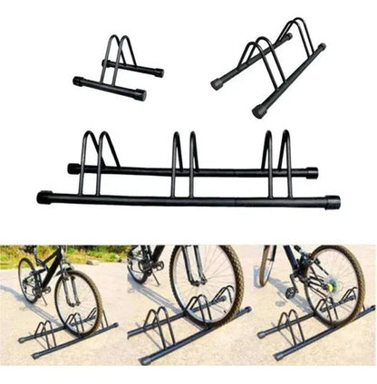Exhibidor Para 3 Bicicletas Separador Individual X3 Gris Gris