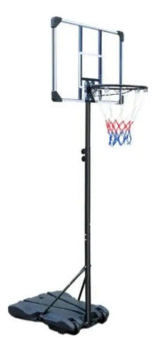 Tablero De Basquet Con Pie Altura Ajustable - 3.05m