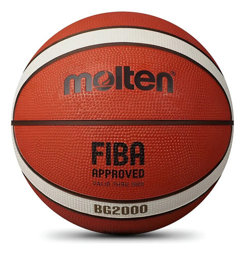 Pelota De Basketball Molten Bg 2000 Número 5 Naranja Oscuro