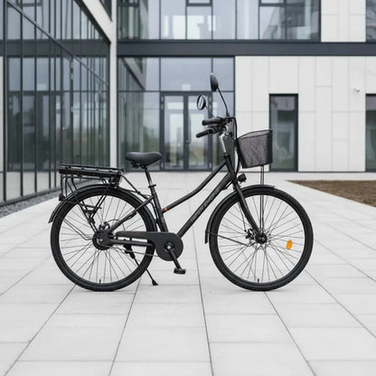Bici Eléctrica Hiper Engine Metropolis Urbana Rodado 28 Gris Oscuro M