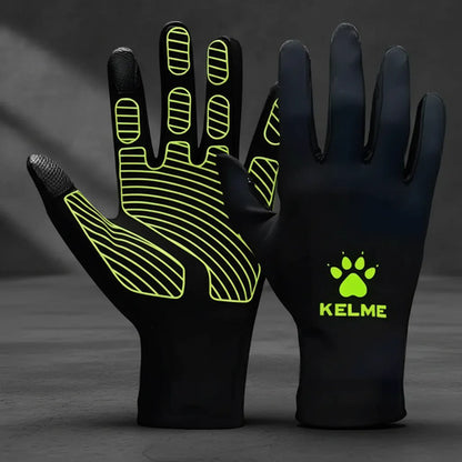 Guantes Para Niño Térmico Liso Kelme Mmsports Negro Liso Único