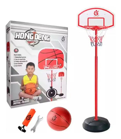 Tablero De Basquet Con Pie Altura 2.40m + Inflador + Pelota
