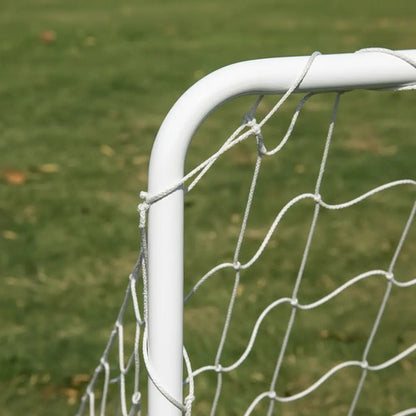 Arco De Fútbol Metálico 120x80 Cm Juego 2 Unid Resistente Blanco