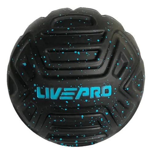 Pelota De Masaje Livepro 12,5 Cm Negro