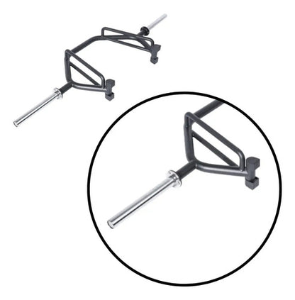 Barra Profesional Sentadilla Larga Hexagonal Livepro Negro