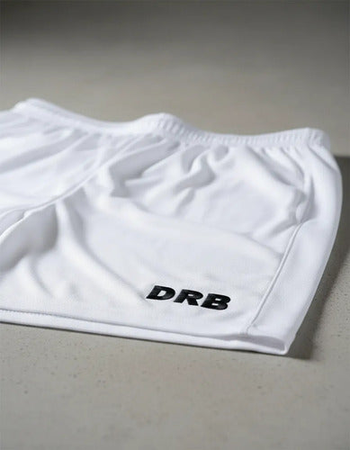 Short Drb Deportivo Fútbol Tela Sintética\ Blanco Liso S