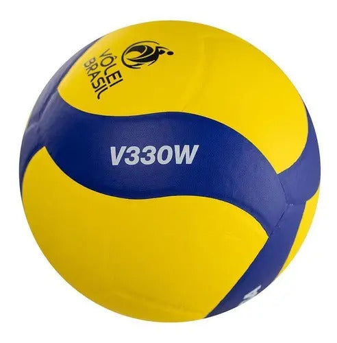 Pelota Volleyball Profesional 18 Paneles - Mikasa Amarillo Amarillo Y Azul