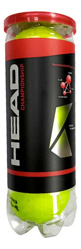 Tubo X3 Pelotas Head Championship Tenis Padel Importadas Itf Amarillo