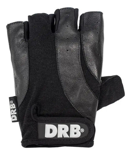 Guantes Force Fitness Drb Entrenamiento Gym Pesas Crossfit Color Negro Talle L Liso