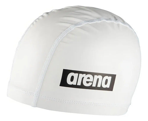 Gorra Natación Arena Light Sensation Adultos No De Silicona Color Blanco Liso Talle Único
