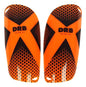 Canilleras Futbol Prime 2.0 Adultos Reforzado Entrenamiento Color Naranja Talle M