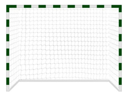 Par De Red 4mm Fútbol 5/sala Y Handball 3,2x2,1m Seda Gismar Blanco