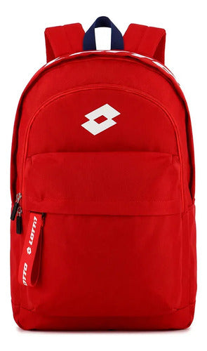 Mochila Lotto Urbana Y Escolar Roja Mmsports Rojo Liso