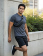 Riñonera Cint Expandible Running Deportiva-livepro Mmsports Negro Lisa