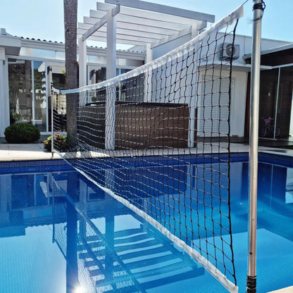 Red De Biribol Para Piscina, 5 Metros 2 Bandas Gismar Negro