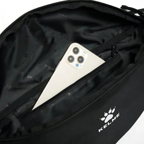 Banano Riñonera Negro Kelme Diseño De La Tela Liso