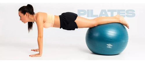 Pelota Pilates Fitball 75cm Yoga Profesional Umbro Color Azul