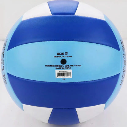 Pelota De Volley Nro. 5 White Royal Blue Azul Claro