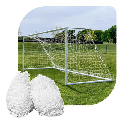 Par De Cables De Velo Tipo Red Para Campo De Fútbol Gol, Protección Uv De 4 Mm Blanco