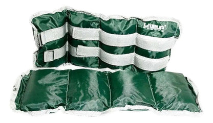 Pesas Tobilleras/muñequeras Neopreno 2 Kg(set De 2 Unidades) Verde