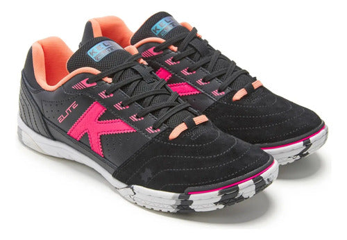 Botín Kelme Futsal Elite – Negro/Blanco
