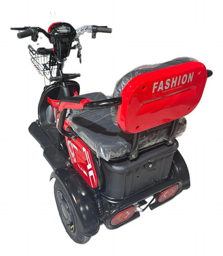Triciclo Eléctrico Moto Potencia 1200w Autonomía 35km Multicolor