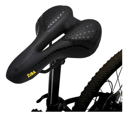 Asiento Mtb Transpirable Absorción Impactos Az088 Zuba Negro