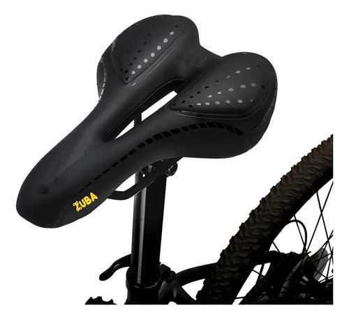 Asiento Mtb Transpirable Absorción Impactos Az088 Zuba Negro