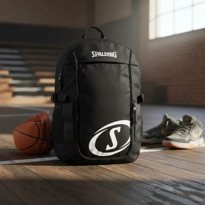 Mochila Sport 24 Litros Azul Spalding Deportes Mmsports Negro Liso