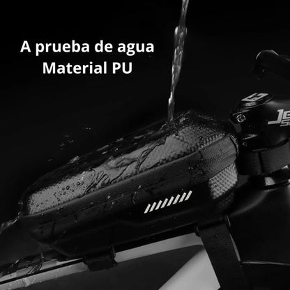 Bolso Rigido Bicicleta Impermeable Para Cuadro - Inbike Negro