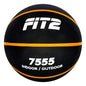 Pelota Básquet Goma N7 500g Basketball Para Exterior Fit2 Negro