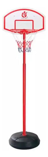 Tablero De Basquet Con Pie Altura 2.40m + Inflador + Pelota