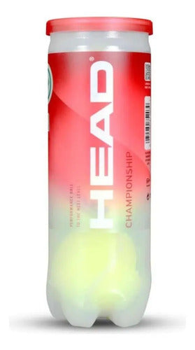 Tubo X3 Pelotas Head Championship Tenis Padel Importadas Itf Amarillo