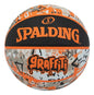 Balon Basquetball Spalding Grafiti Hule #7 Color Naranja