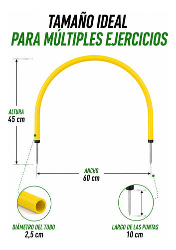 Arco De Precisión Fútbol Entrenamiento Práctica Amarillo