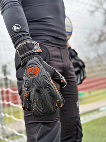 Guante De Arquero Rg Aspro Blackout 26 Pro Fútbol Mmsports