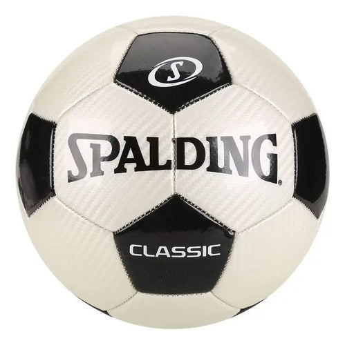 Pelota Spalding Futbol 11 Cancha Tamaño 5 Oficial Color Blanco/negro