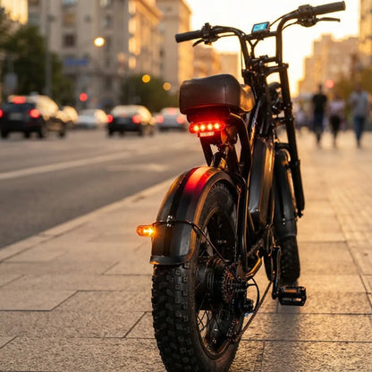 Bicicleta Eléctrica Killer Rodado 20 Fat Bike Luz Señaleros Negro L