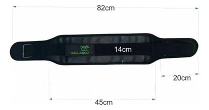 Cinturón Levantamiento De Peso Crossfit Kallango® Xs / S / M Negro Xs / S / M