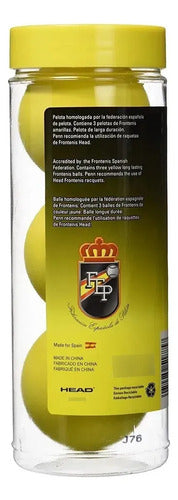 Pelota Head Frontenis Bote De 3 Pelotas Amarillo
