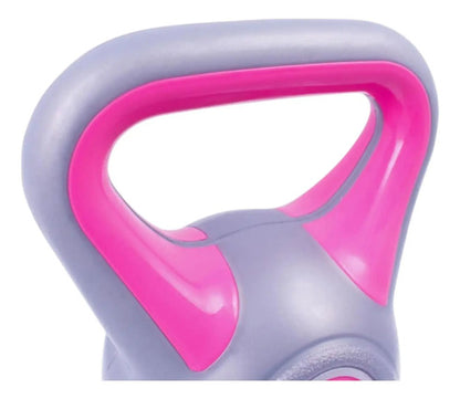 Kettlebell 2 Kg Liveup - Antideslizante Y Relleno De Arena Rosa