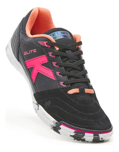 Botín Kelme Futsal Elite – Negro/Blanco